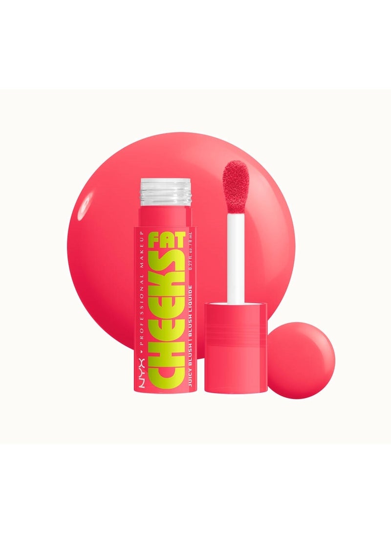 NYX PROFESSIONAL MAKEUP Fat Cheeks Juicy Liquid Blush, 06 - Bouncin' Berry - Image 1